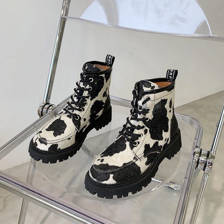 FREE SHIPPINHG Women Motorcycle Boots Cow Pattern JKP4620 FREE SHIPPINHG Women Motorcycle Boots Cow Pattern JKP4620