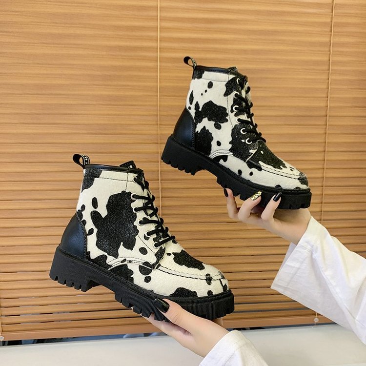FREE SHIPPINHG Women Motorcycle Boots Cow Pattern JKP4620 FREE SHIPPINHG Women Motorcycle Boots Cow Pattern JKP4620