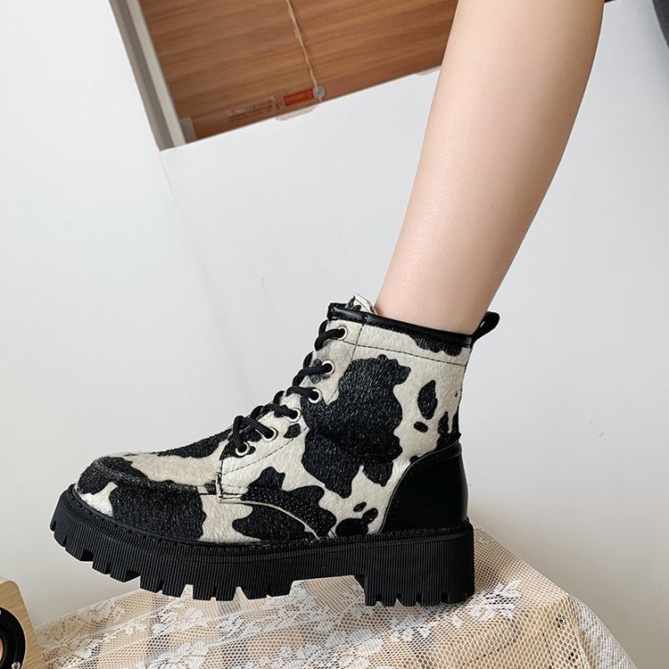 FREE SHIPPINHG Women Motorcycle Boots Cow Pattern JKP4620 FREE SHIPPINHG Women Motorcycle Boots Cow Pattern JKP4620