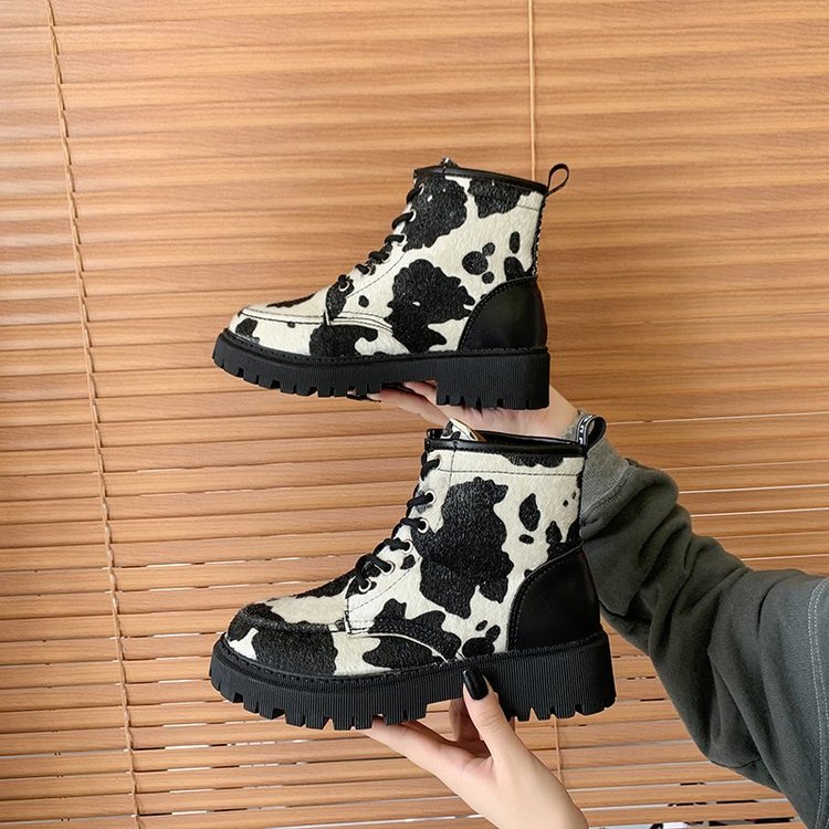 FREE SHIPPINHG Women Motorcycle Boots Cow Pattern JKP4620 FREE SHIPPINHG Women Motorcycle Boots Cow Pattern JKP4620