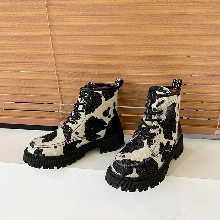 FREE SHIPPINHG Women Motorcycle Boots Cow Pattern JKP4620 FREE SHIPPINHG Women Motorcycle Boots Cow Pattern JKP4620