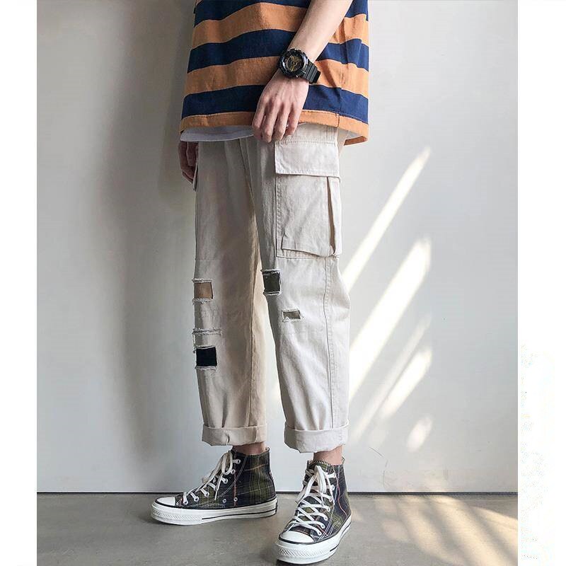 FREE SHIPPING Streetwear Japanese Style Cargo Pants JKP4636