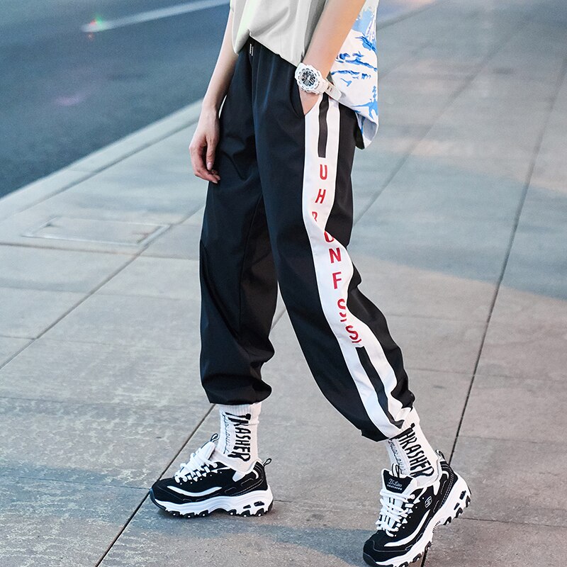 FREE SHIPPING Streetwear Harem Pants Side Anime Print JKP4636 FREE SHIPPING Streetwear Harem Pants Side Anime Print JKP4636