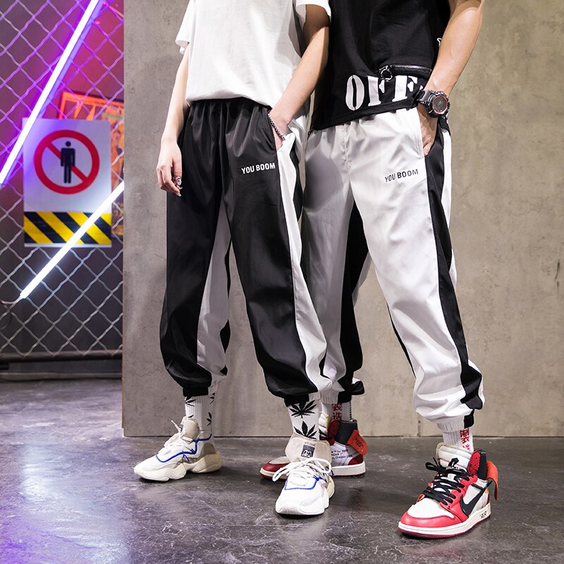 FREE SHIPPING Streetwear Harem Pants Side Anime Print JKP4636 FREE SHIPPING Streetwear Harem Pants Side Anime Print JKP4636