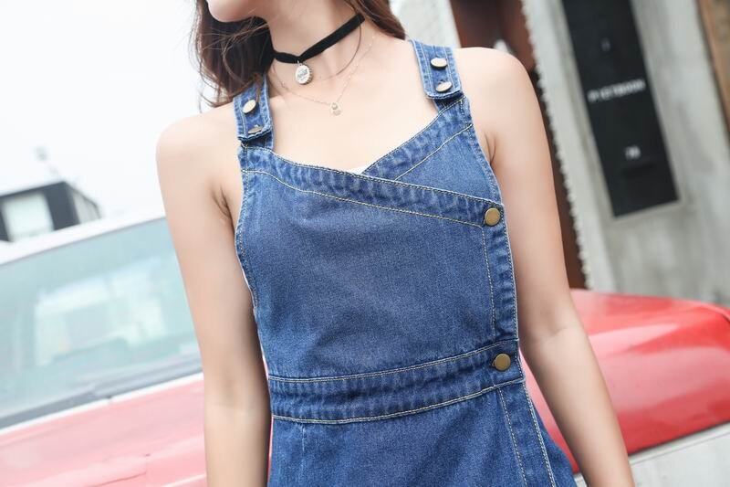 FREE SHIPPING Denim Dress Side Split Spaghetti Strap JKP4641 FREE SHIPPING Denim Dress Side Split Spaghetti Strap JKP4641