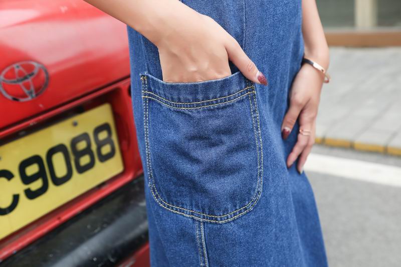 FREE SHIPPING Denim Dress Side Split Spaghetti Strap JKP4641 FREE SHIPPING Denim Dress Side Split Spaghetti Strap JKP4641