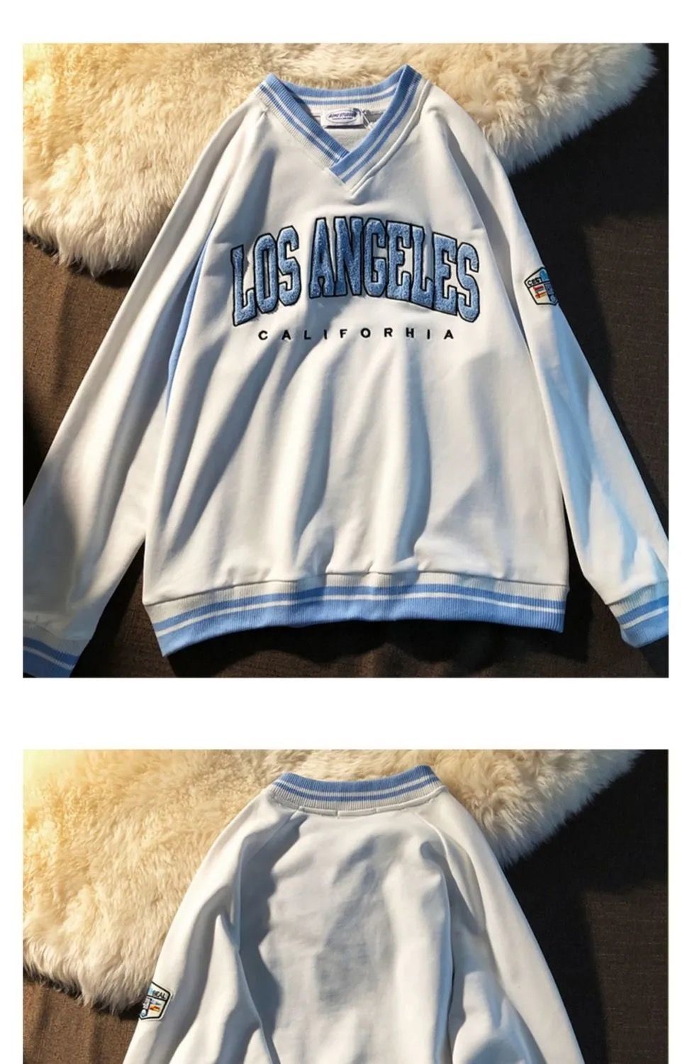 FREE SHIPPING Los Angeles Jacket Retro Embroidered JKP4646
