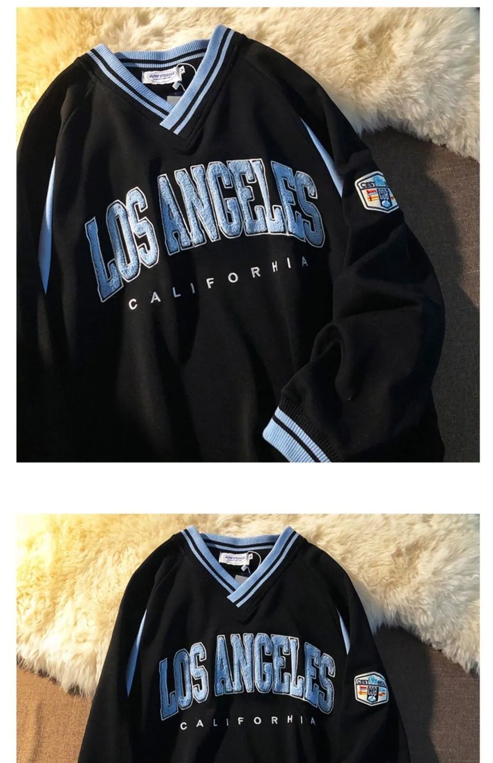 FREE SHIPPING Los Angeles Jacket Retro Embroidered JKP4646