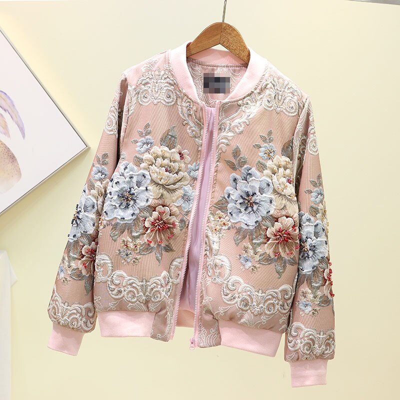 FREE SHIPPING Vintage Outwear Jackets Full Flower Pattern JKP4647 FREE SHIPPING Vintage Outwear Jackets Full Flower Pattern JKP4647