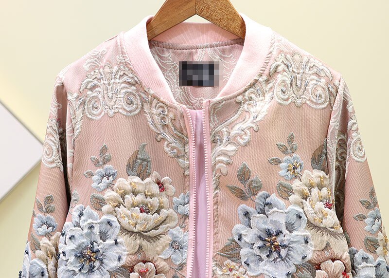 FREE SHIPPING Vintage Outwear Jackets Full Flower Pattern JKP4647 FREE SHIPPING Vintage Outwear Jackets Full Flower Pattern JKP4647