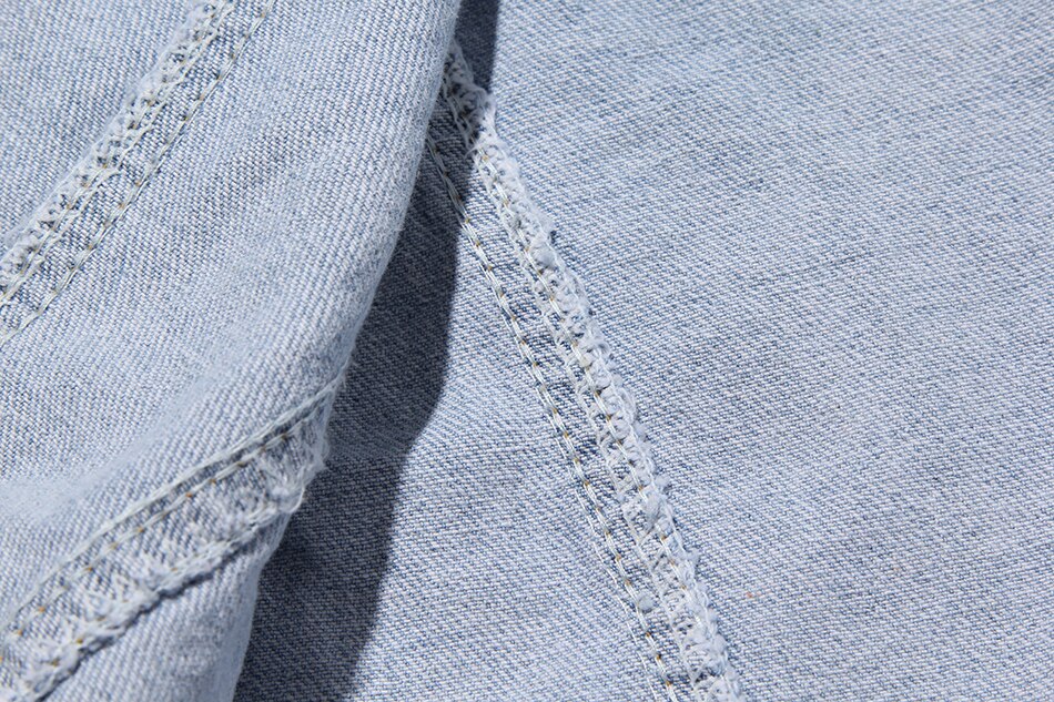 Denim Jacket Female Light Blue Diamond Tassel Coat Single-Breasted Open Back Women Jeans Coat 2021 Autumn Fashion New Clothing Denim Jacket Female Light Blue Diamond Tassel Coat Single-Breasted Open Back Women Jeans Coat 2021 Autumn Fashion New Clothing