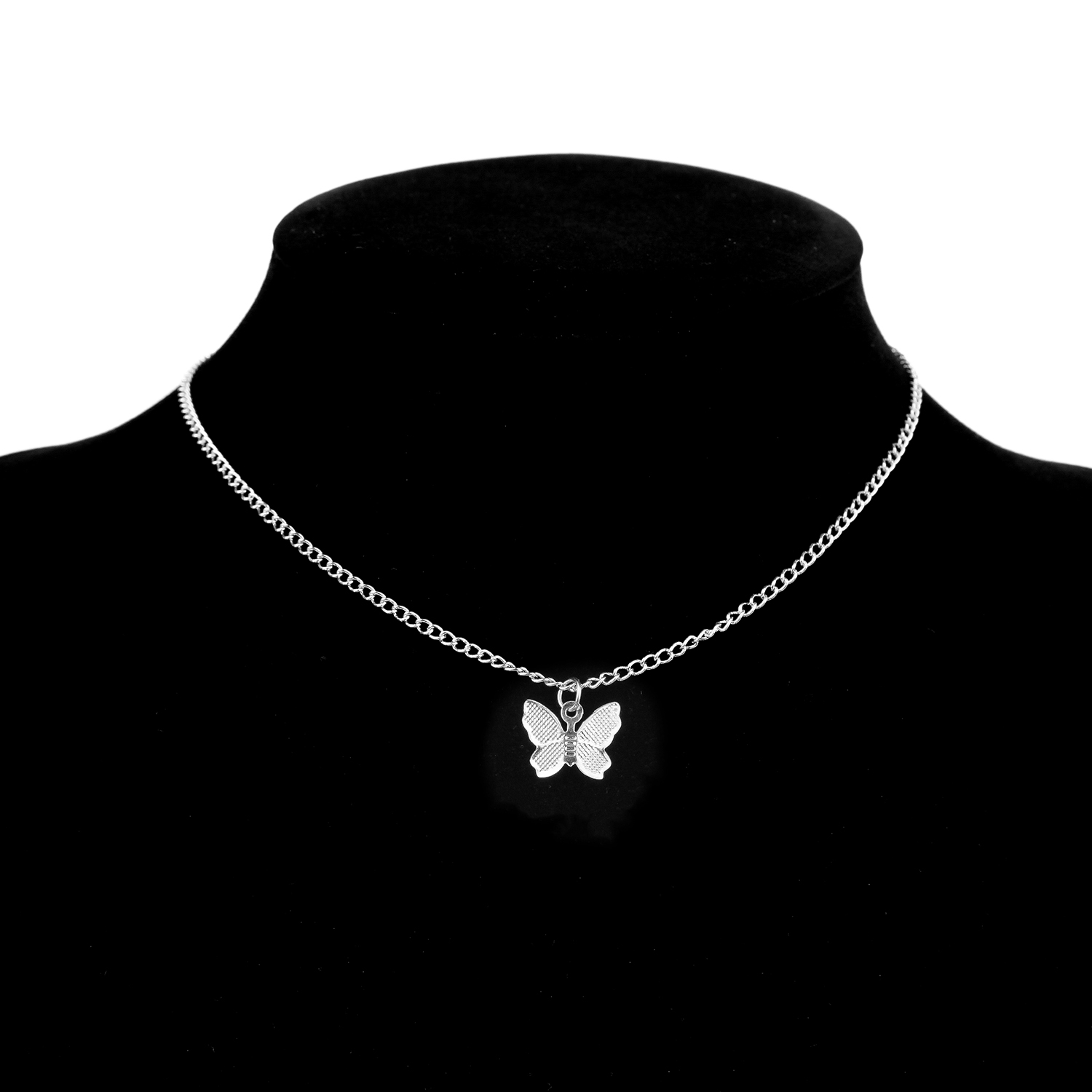 Gold Chain Butterfly Pendant Choker Necklace Women Statement Collares Bohemian Beach Jewelry Gift Collier Cheap