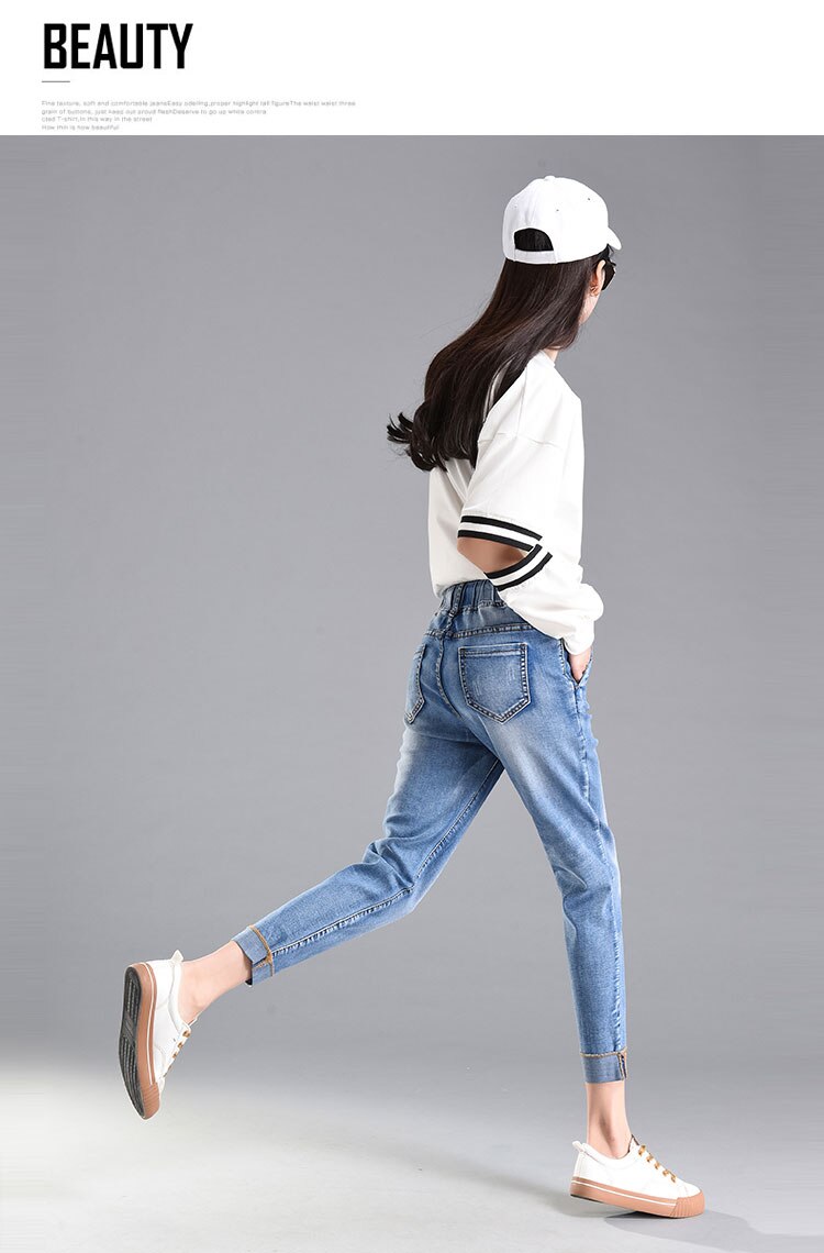 new special design elastic boyfriend for women jeans woman plus size loose jeans high waist stretch denim haren pants femme new special design elastic boyfriend for women jeans woman plus size loose jeans high waist stretch denim haren pants femme