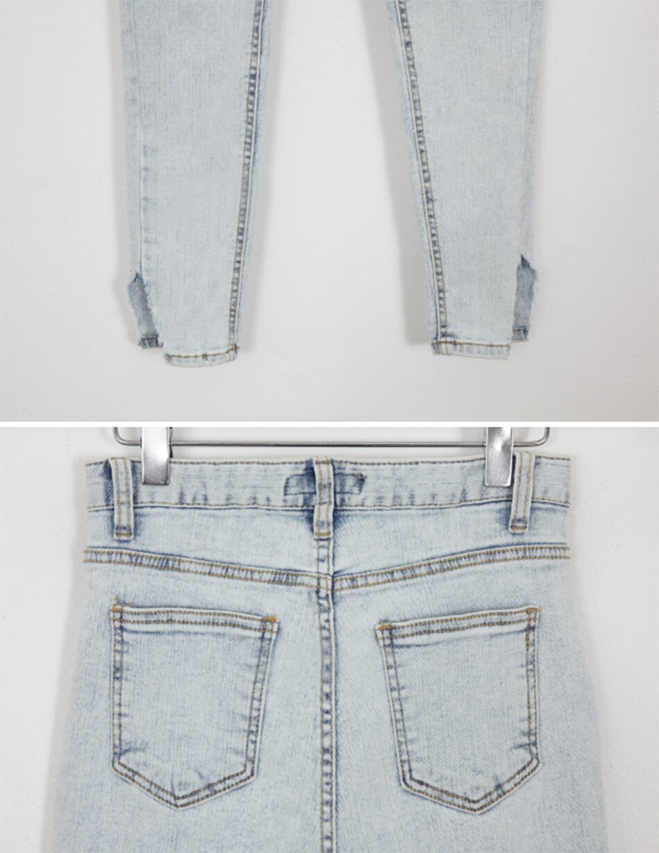 Genayooa Vintage Ladies Jeans Woman Casual High Waist Jeans Washing Pencil Trousers Korean Streetwear Denim Pants Genayooa Vintage Ladies Jeans Woman Casual High Waist Jeans Washing Pencil Trousers Korean Streetwear Denim Pants