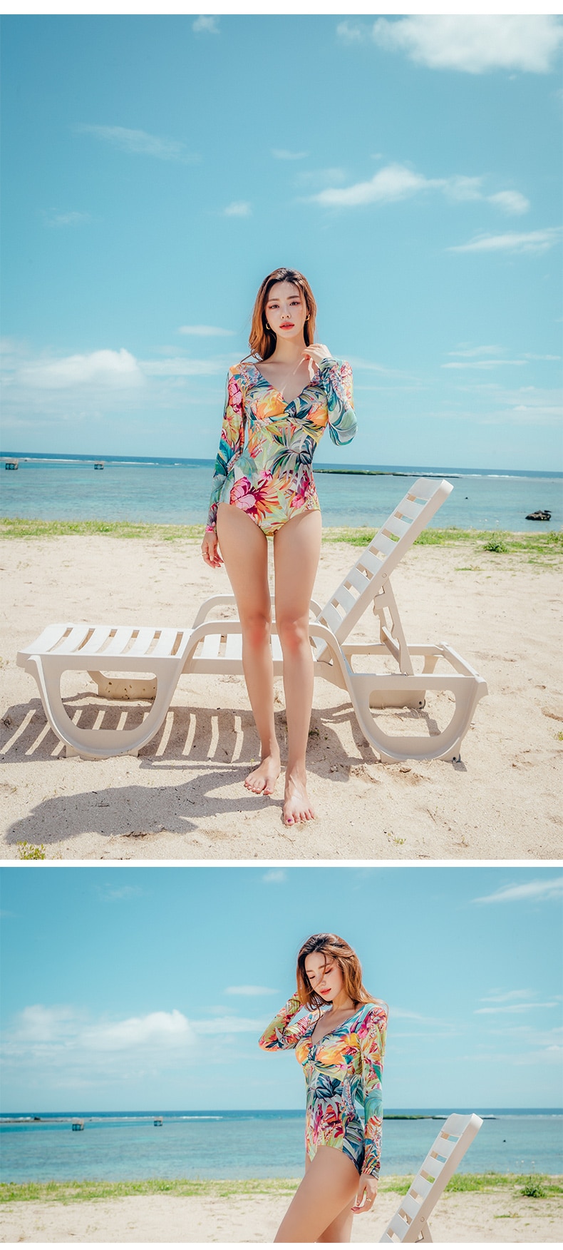 Celebrity Style Swimsuit High Quality Floral Pattern JKP4665