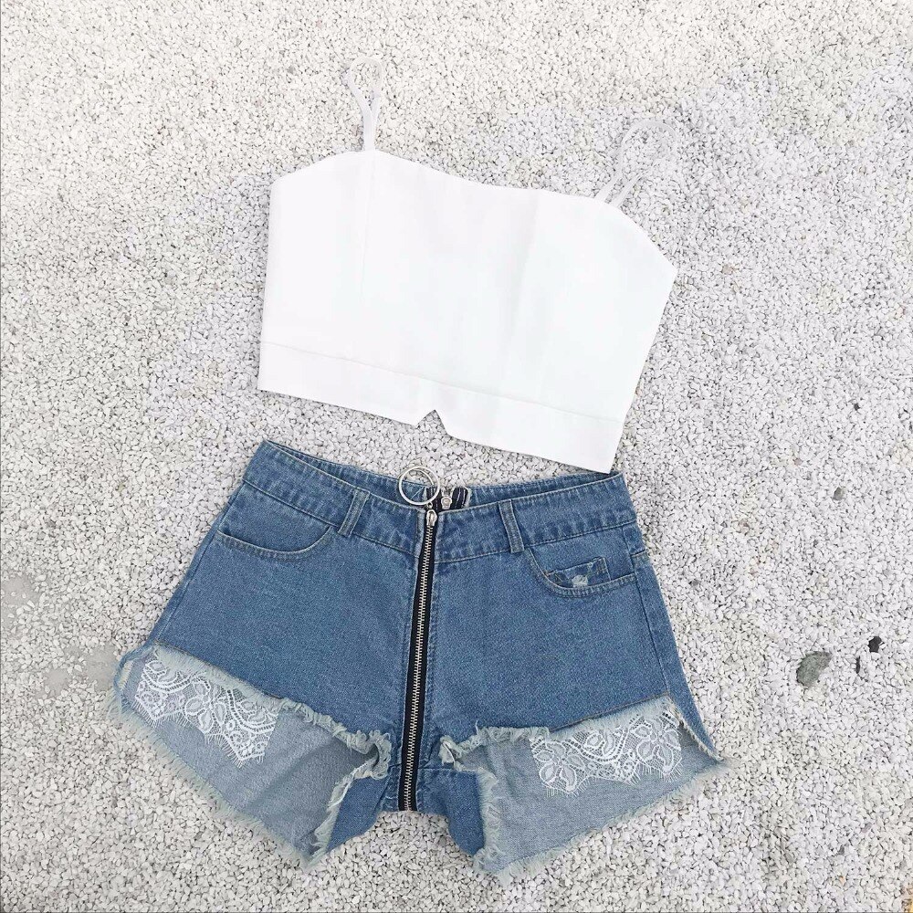 Fashion short jeans woman befree Sexy Blue Front back Zipper Fly Vintage high waist jeans Women Hole Night club shorts clothes Fashion short jeans woman befree Sexy Blue Front back Zipper Fly Vintage high waist jeans Women Hole Night club shorts clothes