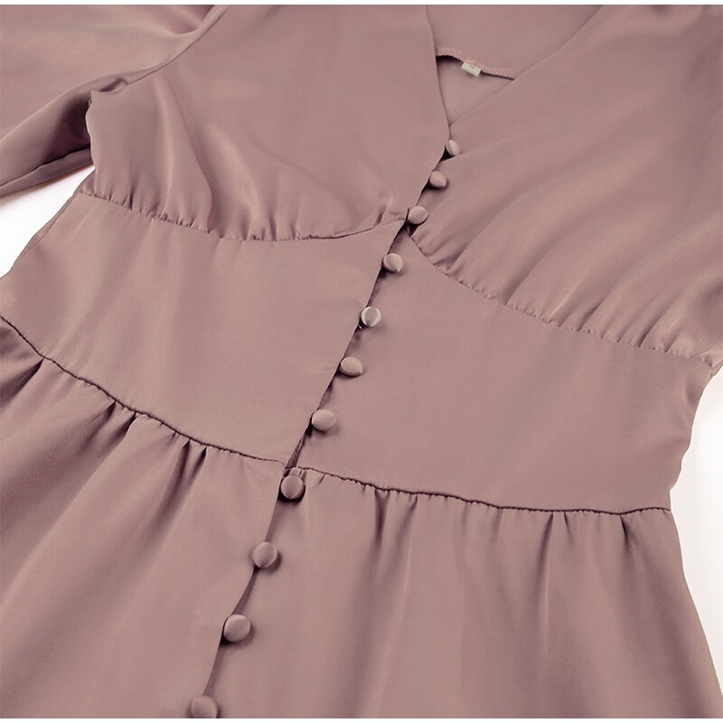 Satin Prom Women's Long Dress For Party Lantern Sleeve A-Line High Waist Slim Elegant Dresses 2021 Clothes New Year Ball Evening