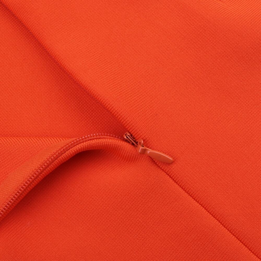 Bandage Dress Women's Summer Party Dress Orange Black Red White Ruffles Ladies Sexy Bodycon Dress Evening Club Birthday Outfits