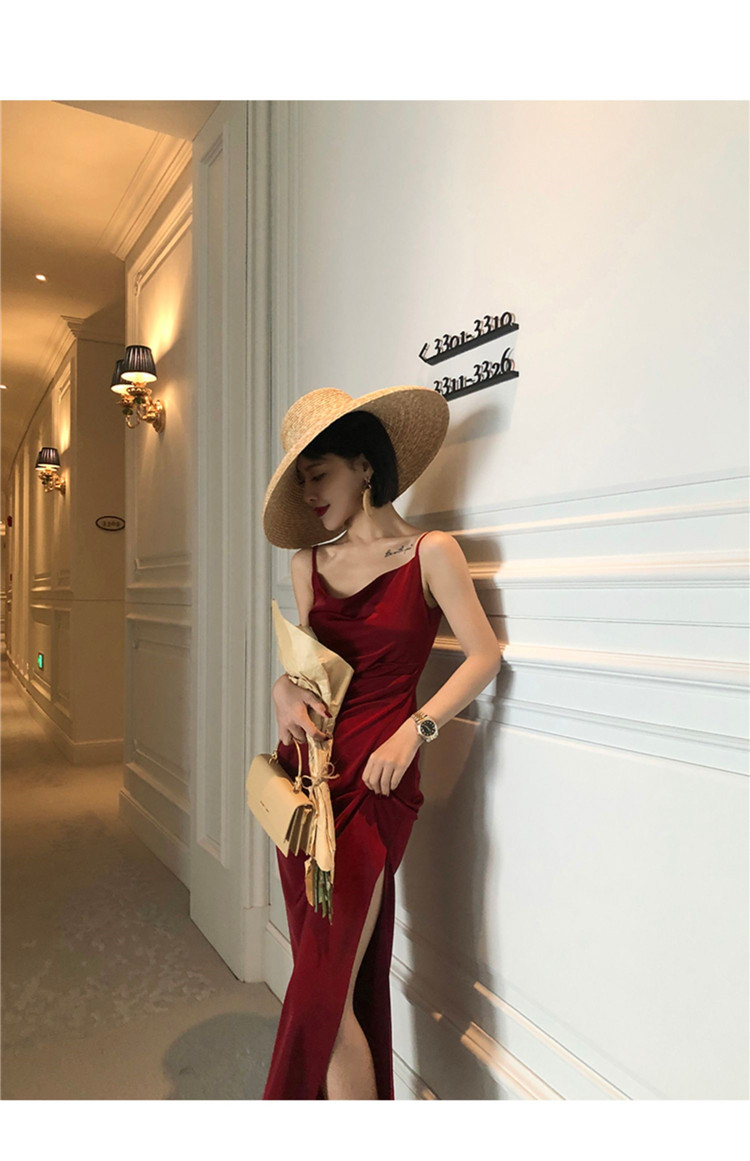 Syiwidii Satin Dress Woman Sleeveless Spaghetti Strap Evening Red Black Summer 2021 Party Wedding Vintage Pure Long Silk Dresses Syiwidii Satin Dress Woman Sleeveless Spaghetti Strap Evening Red Black Summer 2021 Party Wedding Vintage Pure Long Silk Dresses