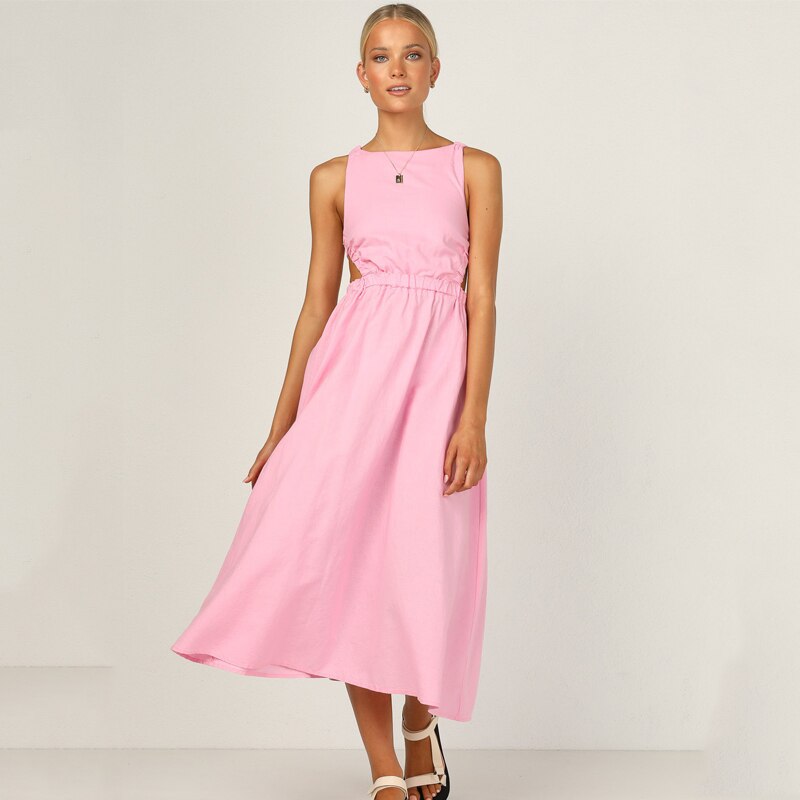 Ardm Sexy Spaghetti Strap Summer Dress 2021 New Slip Black Backless Maxi Dress Vintage Elegant Woman Party Dress Princess Dress Ardm Sexy Spaghetti Strap Summer Dress 2021 New Slip Black Backless Maxi Dress Vintage Elegant Woman Party Dress Princess Dress