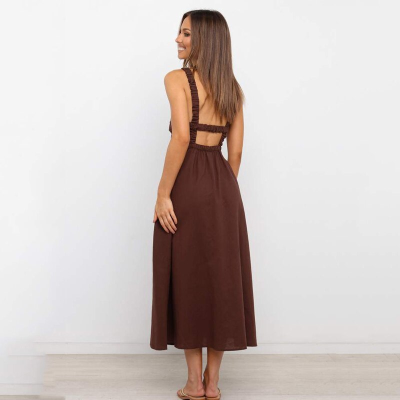 Ardm Sexy Spaghetti Strap Summer Dress 2021 New Slip Black Backless Maxi Dress Vintage Elegant Woman Party Dress Princess Dress Ardm Sexy Spaghetti Strap Summer Dress 2021 New Slip Black Backless Maxi Dress Vintage Elegant Woman Party Dress Princess Dress