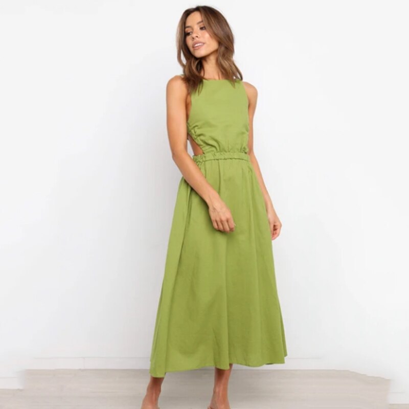 New 2021 Vintage Elegant Backless Maxi Dress JKP4695 New 2021 Vintage Elegant Backless Maxi Dress JKP4695