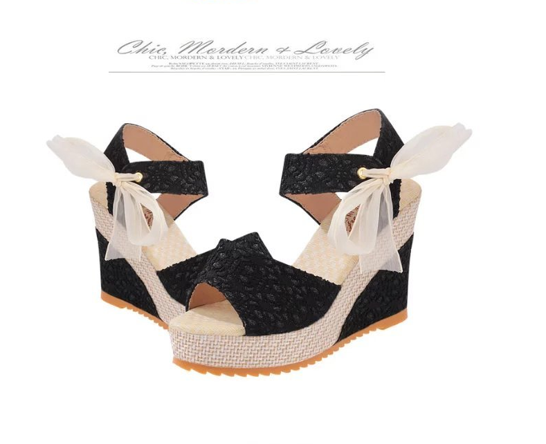 INS Hot Lace Leisure Women Wedges Heeled Women Shoes 2021 Summer Sandals Party Platform High Heels Shoes Woman INS Hot Lace Leisure Women Wedges Heeled Women Shoes 2021 Summer Sandals Party Platform High Heels Shoes Woman