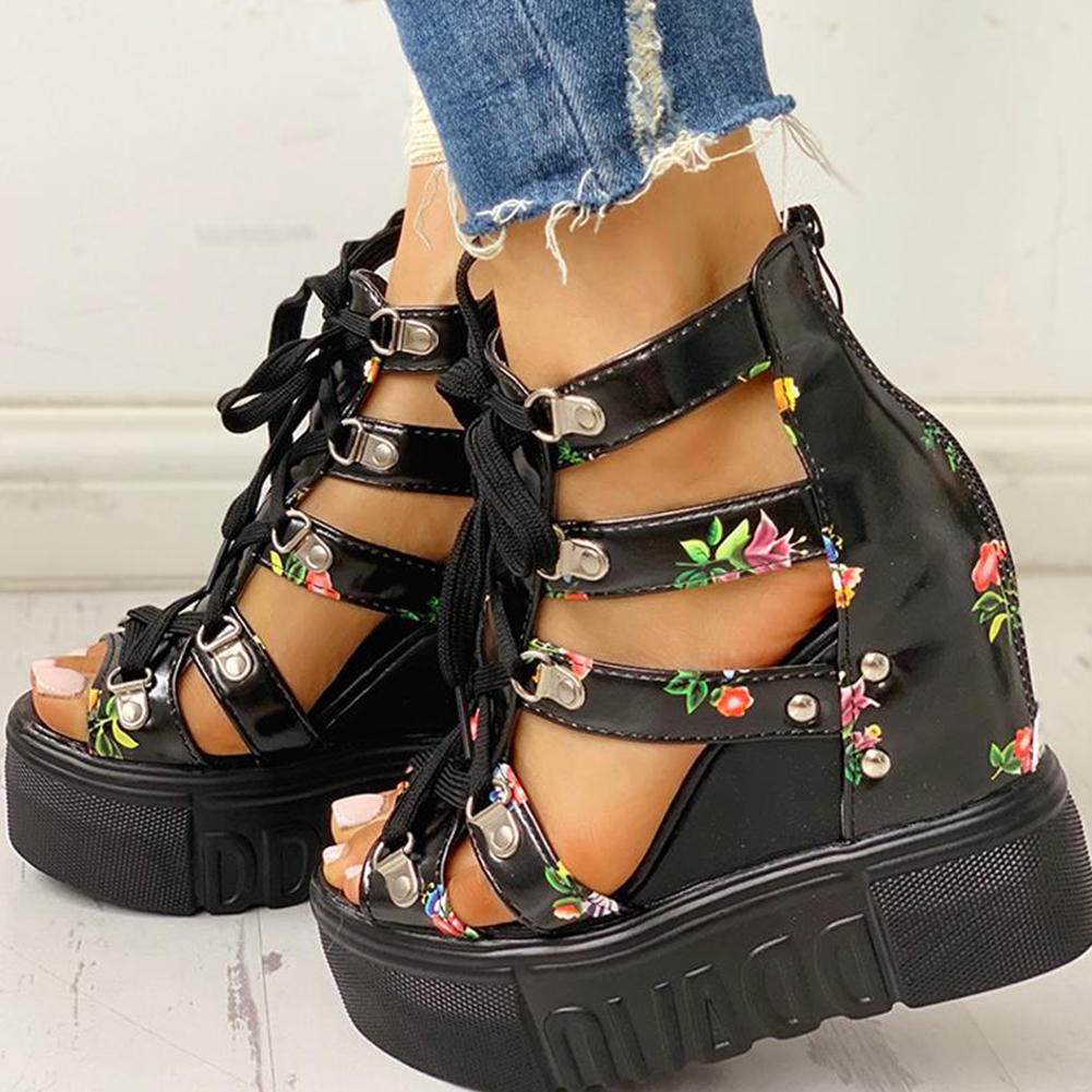 Leisure Wedges Women Casual High Heels Outdoor Outfit JKP4705