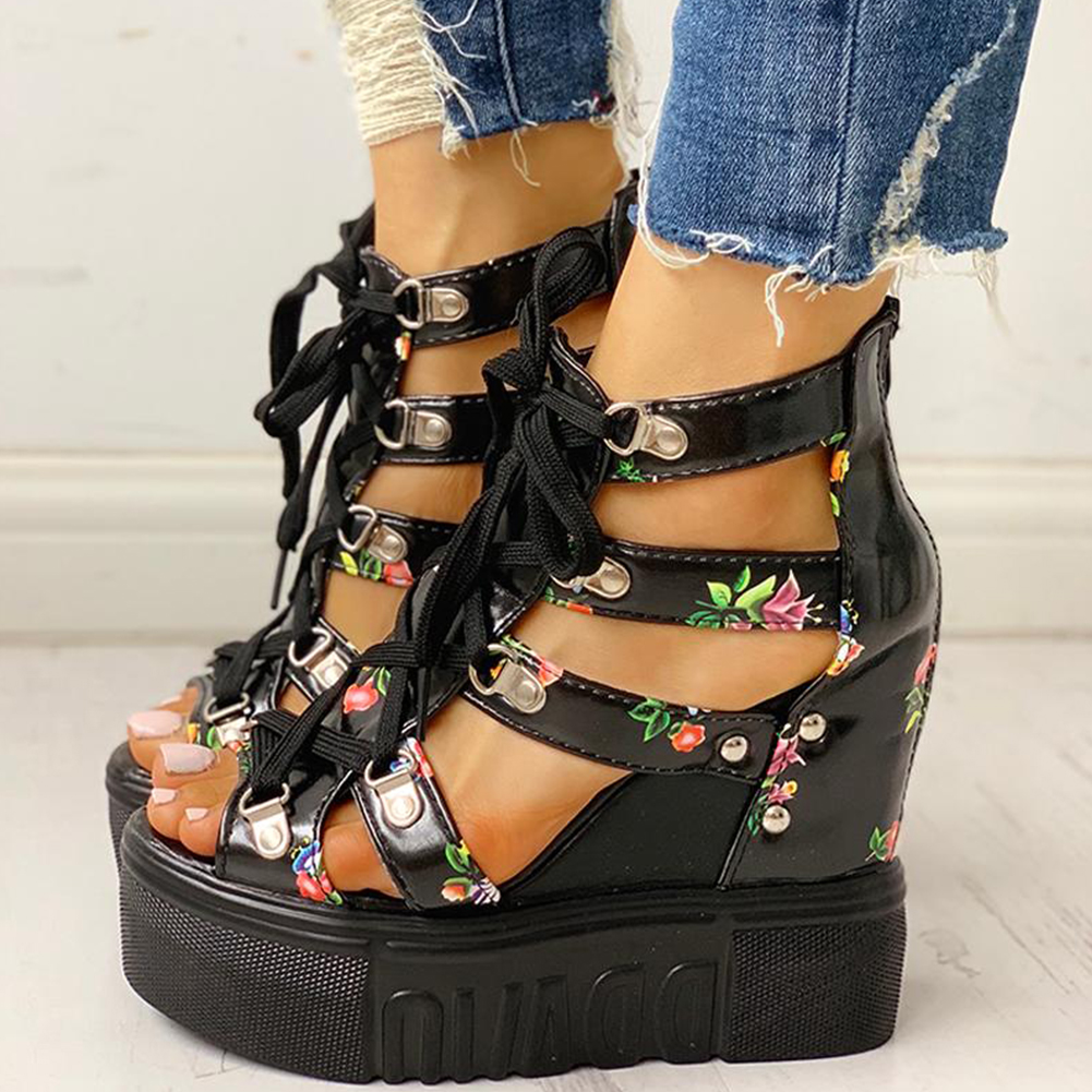 Leisure Wedges Women Casual High Heels Outdoor Outfit JKP4705