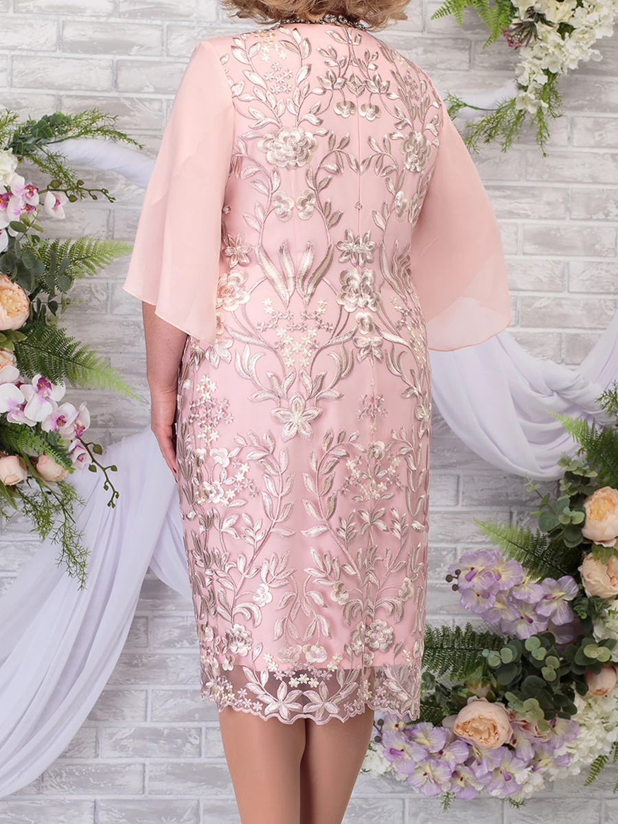 2025 Fall Women's Plus Size Party Dress Elegant Floral Embroidery Prom Dress for Wedding Guest Slim Bodycon Pencil Dresses 2025 Fall Women's Plus Size Party Dress Elegant Floral Embroidery Prom Dress for Wedding Guest Slim Bodycon Pencil Dresses