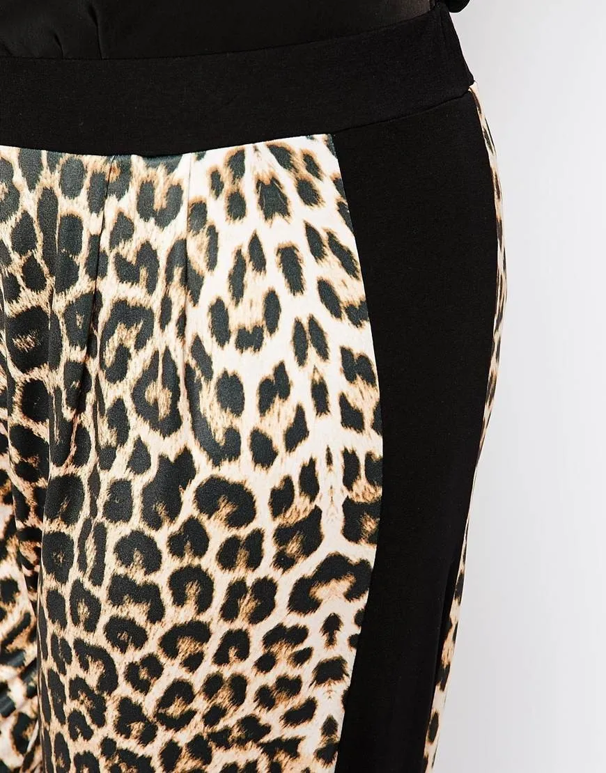 Women Plus Size Casual High Waist Leopard Print Jogger Pants JKP7335 Women Plus Size Casual High Waist Leopard Print Jogger Pants JKP7335