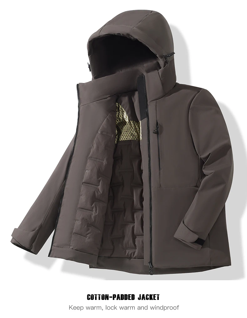 FREE SHIPPING Unisex Waterproof Fleece Jackets Winter Outfits Windproof Windbreaker Raincoat JKP7433